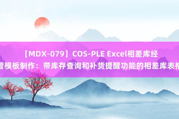 【MDX-079】COS-PLE Excel相差库经管模板制作：带库存查询和补货提醒功能的相差库表格