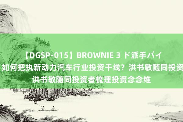 【DGSP-015】BROWNIE 3 ド派手パイパン強め黒ギャル 如何把执新动力汽车行业投资干线？洪书敏随同投资者梳理投资念念维